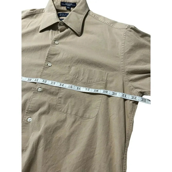 Tommy Hilfiger Long-Sleeved Button-Up Khaki Stretch Size 15 1/2 32-33 Casual - Picture 6 of 6